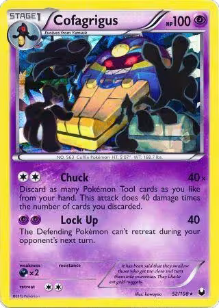Cofagrigus - 52/108 (Cracked Ice Holo) (052/108), Deck Exclusives — Pokémon card price