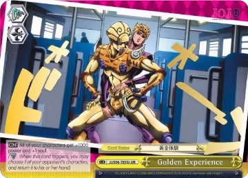 Golden Experience (JJR) (Gold Stamp) (JJ/S66-TE09J JJR), JoJo's Bizarre Adventure: Golden Wind — Weiß Schwarz card price