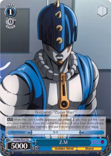 Z.M (JJ/S66-TE15 TD), JoJo's Bizarre Adventure: Golden Wind — Weiß Schwarz card price