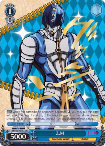 Z.M (JJR) (Gold Stamp) (JJ/S66-TE15J JJR), JoJo's Bizarre Adventure: Golden Wind — Weiß Schwarz card price