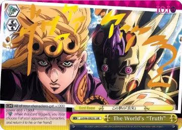The World's "Truth" (JJR) (Gold Stamp) (JJ/S66-E025J JJR), JoJo's Bizarre Adventure: Golden Wind — Weiß Schwarz card price