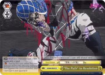 "The Path" to Resolution (JJ/S66-E026 CC), JoJo's Bizarre Adventure: Golden Wind — Weiß Schwarz card price