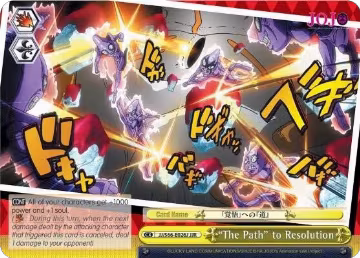 "The Path" to Resolution (JJR) (Gold Stamp) (JJ/S66-E026J JJR), JoJo's Bizarre Adventure: Golden Wind — Weiß Schwarz card price