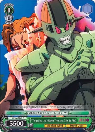 Targeting the Hidden Treasure, Sale & A&C (JJ/S66-E042 C), JoJo's Bizarre Adventure: Golden Wind — Weiß Schwarz card price