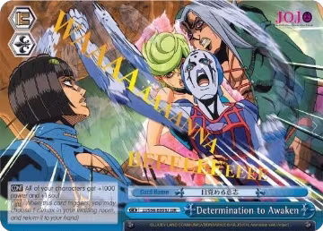 Determination to Awaken (JJR) (Gold Stamp) (JJ/S66-E098J JJR), JoJo's Bizarre Adventure: Golden Wind — Weiß Schwarz card price