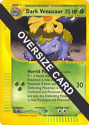 Dark Venusaur - 7 (Best of Game 7 Promo) (007), Jumbo Cards — Pokémon card price