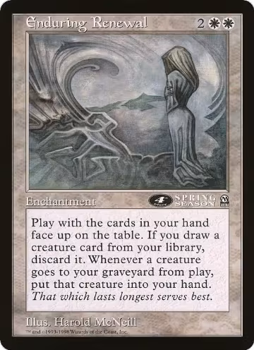 Enduring Renewal (4th Place) (Arena League), Oversize Cards — Magic card price