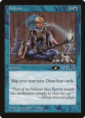 Meditate (4th Place) (Arena League), Oversize Cards — Magic card price