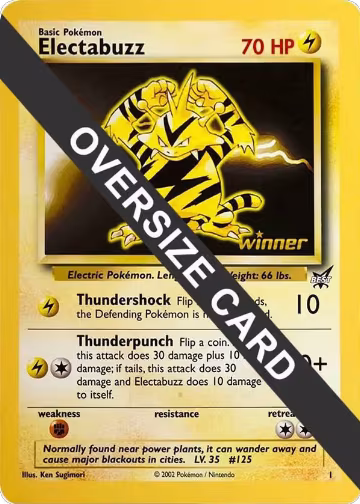 Electabuzz - 1 (Best of Game 1 Promo) (001), Jumbo Cards — Pokémon card price