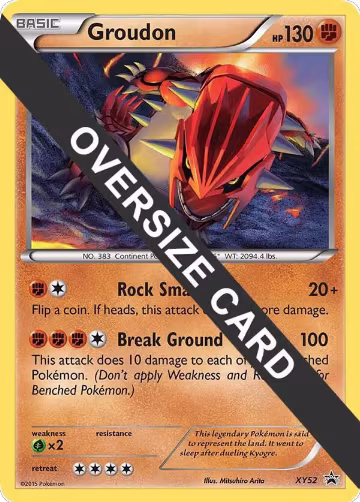 Groudon - XY52 (XY Black Star Promo) (XY52), Jumbo Cards — Pokémon card price