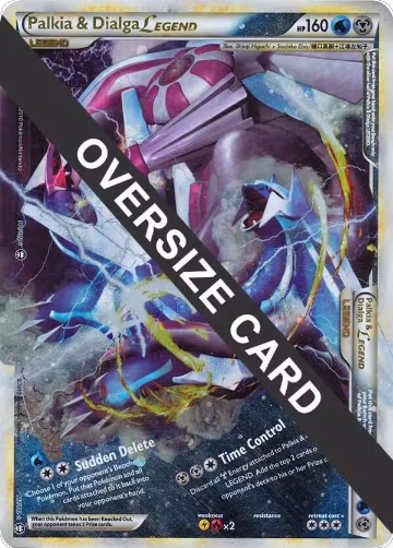 Palkia & Dialga Legends - 101/102 + 102/102 (Single Oversized Promo) (101/102 + 102/102) — card price