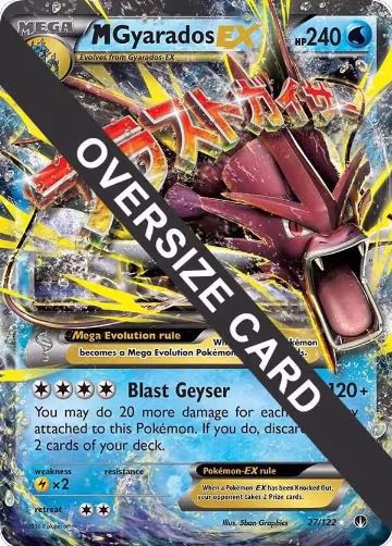 M Gyarados EX - 27/122 (027/122), Jumbo Cards — Pokémon card price