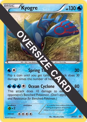Kyogre - XY51 (XY51), Jumbo Cards — Pokémon card price
