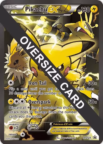 Pikachu EX - XY124 (XY124), Jumbo Cards — Pokémon card price