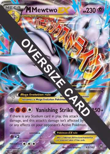 M Mewtwo EX - 63/162 (063/162), Jumbo Cards — Pokémon card price