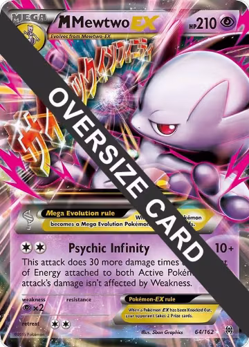 M Mewtwo EX - 64/162 (064/162), Jumbo Cards — Pokémon card price