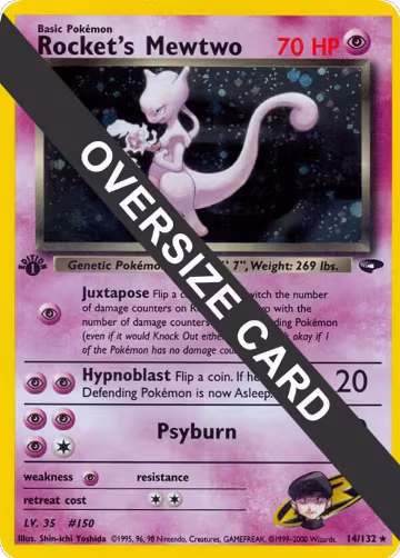 Rocket's Mewtwo - 14/132 (014/132), Jumbo Cards — Pokémon card price