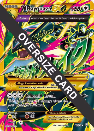 M Rayquaza EX - 98/98 (098/098), Jumbo Cards — Pokémon card price