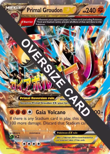 Primal Groudon EX - 86/160 (086/160), Jumbo Cards — Pokémon card price