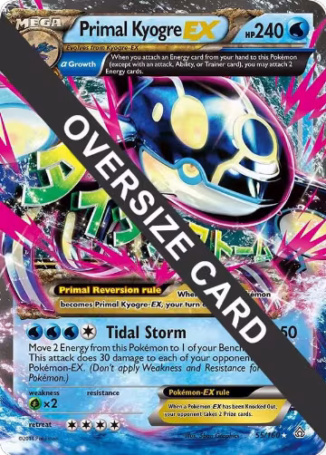 Primal Kyogre EX - 55/160 (055/160), Jumbo Cards — Pokémon card price