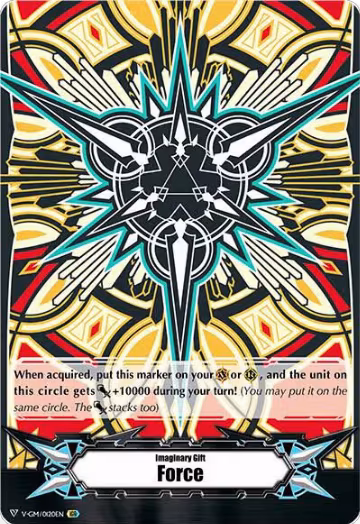 Imaginary Gift [Force] - Shinemon Nitta Colors ver.2 (IGR) (V-GM/0120EN), Gift Markers — Vanguard card price