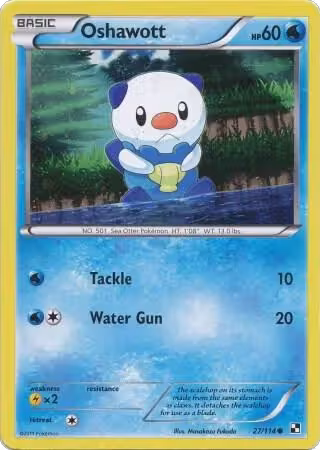 Oshawott - 27/114 (Cosmos Holo) (027/114), Alternate Art Promos — Pokémon card price