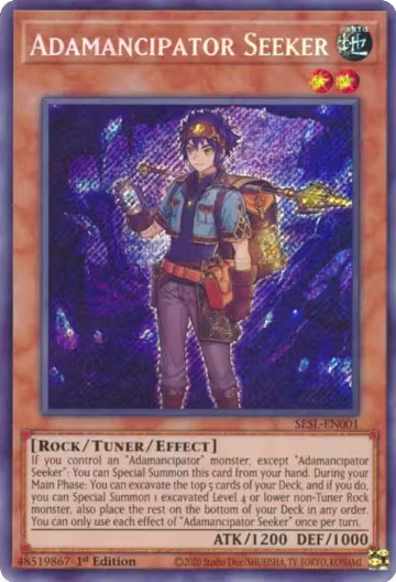 Adamancipator Seeker (SESL-EN001), Secret Slayers — Yu-Gi-Oh! card price