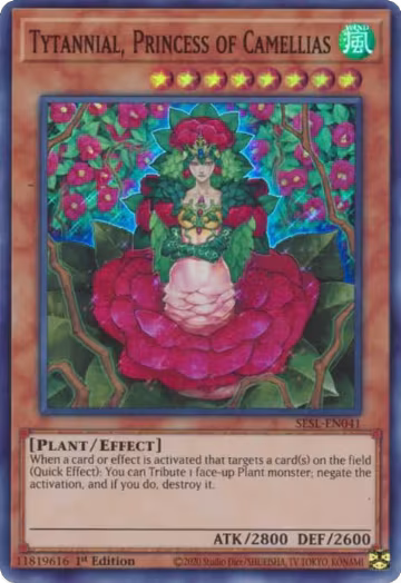 Tytannial, Princess of Camellias (SESL-EN041), Secret Slayers — Yu-Gi-Oh! card price