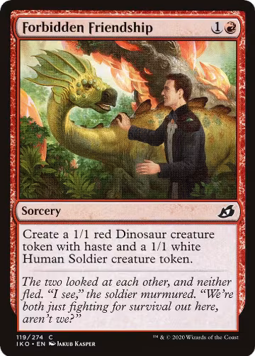 Forbidden Friendship (119), Ikoria: Lair of Behemoths — Magic card price