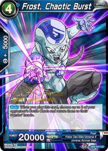 Frost, Chaotic Burst (Divine Multiverse Draft Tournament) (DB2-041), Tournament Promotion Cards — DB Super card price