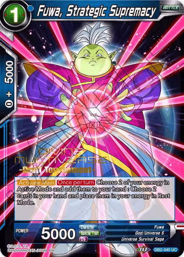 Fuwa, Strategic Supremacy (Divine Multiverse Draft Tournament) (DB2-045), Tournament Promotion Cards — DB Super card price