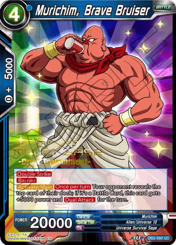 Murichim, Brave Bruiser (Divine Multiverse Draft Tournament) (DB2-050), Tournament Promotion Cards — DB Super card price
