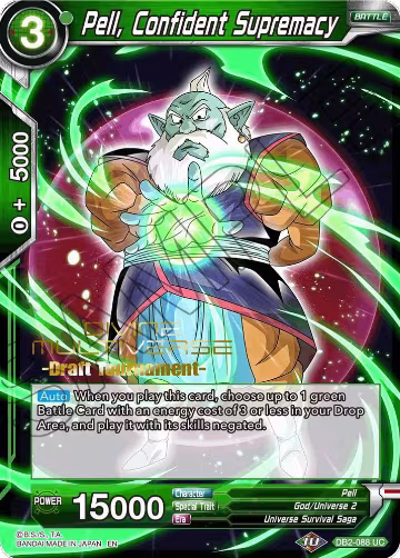 Pell, Confident Supremacy (Divine Multiverse Draft Tournament) (DB2-088), Tournament Promotion Cards — DB Super card price