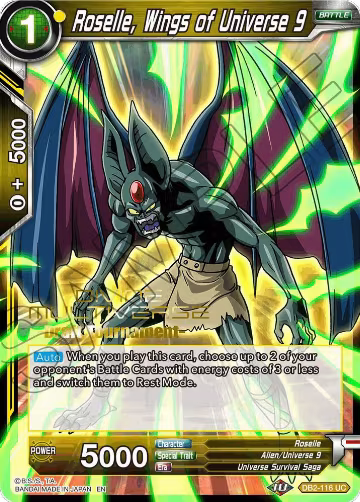 Roselle, Wings of Universe 9 (Divine Multiverse Draft Tournament) (DB2-116), Tournament Promotion Cards — DB Super card price