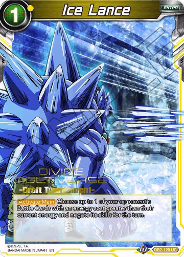 Ice Lance (Divine Multiverse Draft Tournament) (DB2-129), Tournament Promotion Cards — DB Super card price