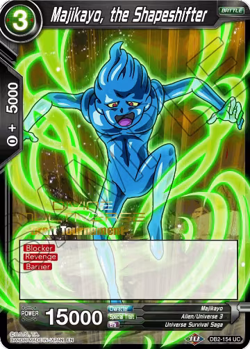 Majikayo, the Shapeshifter (Divine Multiverse Draft Tournament) (DB2-154), Tournament Promotion Cards — DB Super card price