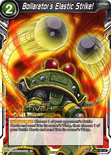 Bollarator's Elastic Strike! (Divine Multiverse Draft Tournament) (DB2-162), Tournament Promotion Cards — DB Super card price
