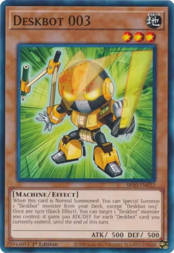 Deskbot 003 (SR10-EN022), Structure Deck: Mechanized Madness — Yu-Gi-Oh! card price