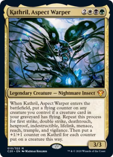 Kathril, Aspect Warper (Commander 2020) (10), Oversize Cards — Magic card price