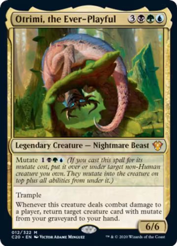 Otrimi, the Ever-Playful (Commander 2020) (12), Oversize Cards — Magic card price