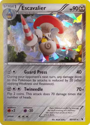 Escavalier - 80/101 (Cracked Ice Holo) (080/101), Deck Exclusives — Pokémon card price