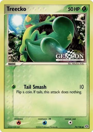 Treecko - 70/106 (GEN CON) (070/106), Miscellaneous Cards & Products — Pokémon card price