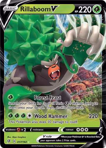 Rillaboom V (017/192), Rebel Clash — Pokémon card price