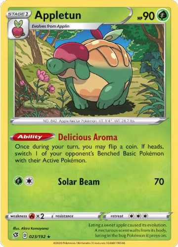 Appletun (023/192), Rebel Clash — Pokémon card price