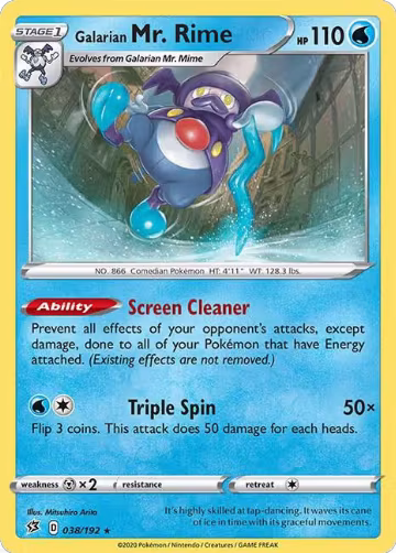 Galarian Mr. Rime (038/192), Rebel Clash — Pokémon card price