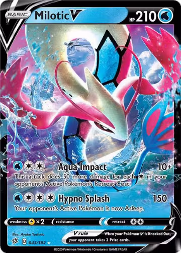 Milotic V (043/192), Rebel Clash — Pokémon card price