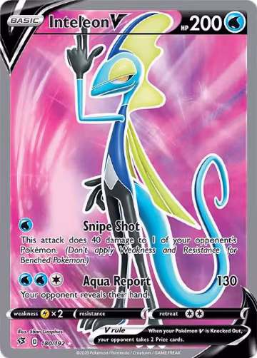 Inteleon V (Full Art) (180/192), Rebel Clash — Pokémon card price