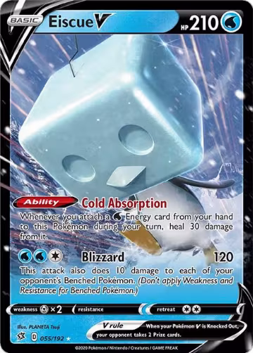 Eiscue V (055/192), Rebel Clash — Pokémon card price
