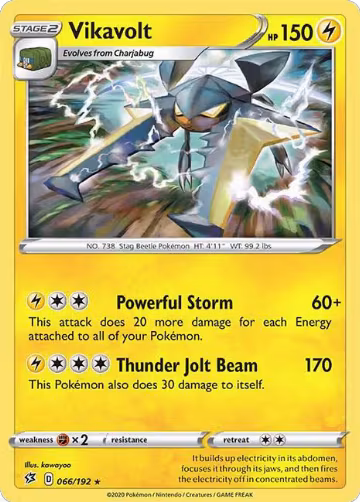 Vikavolt (066/192), Rebel Clash — Pokémon card price