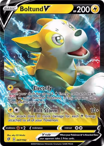 Boltund V (067/192), Rebel Clash — Pokémon card price